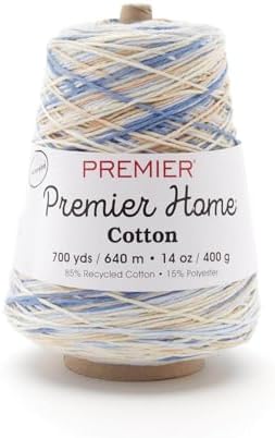 Premier Yarns Home Cotton, Rustic Blue, Medium Weight, 14 oz