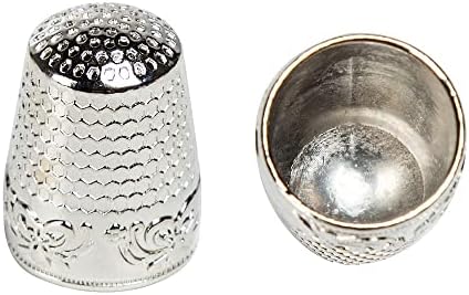 AXEN 4 Pieces Sewing Thimble, Metal Sewing Thimble Finger Protector