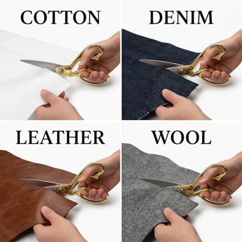 Hanfinee Sewing Kit with PU Leather for Adults Include Tailor Scissors