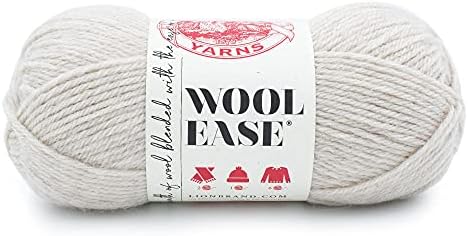 Lion Brand Yarn, Wool-Ease Crochet & Knit Yarn, Linen, Off White