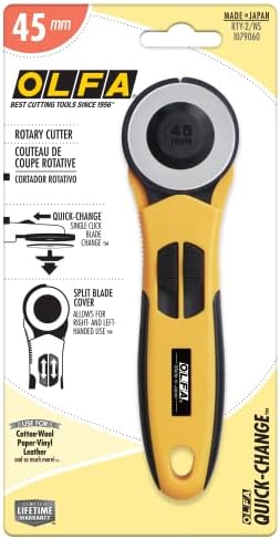 OLFA 45mm Quick-Change Rotary Cutter (RTY-2/NS) - Split Cover