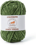 Fluffy Velvet Yarn for Crocheting, Chunky Chenille Baby Blanket Yarn