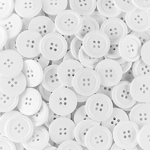 Super Z Outlet 100 Pack 1 Inch Buttons Flatback Sewing Colored for
