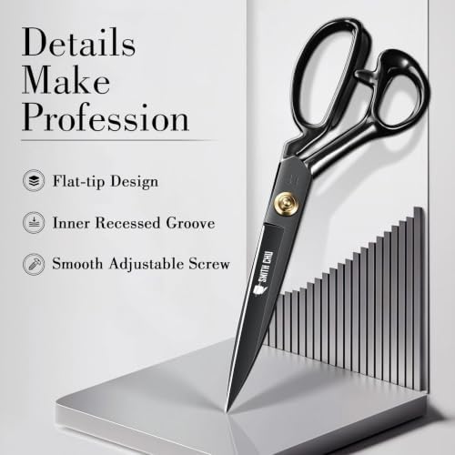 Sewing Scissors - 11" Heavy Duty Tailor Shears for Fabric Cutting
