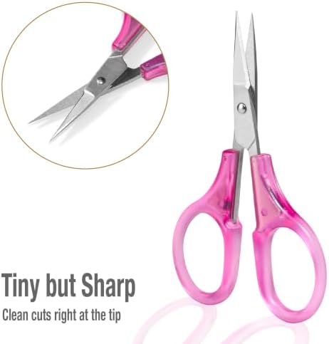 Beaditive Mini Craft Scissors Set (2-pc) - Portable 3.25" Small Detail