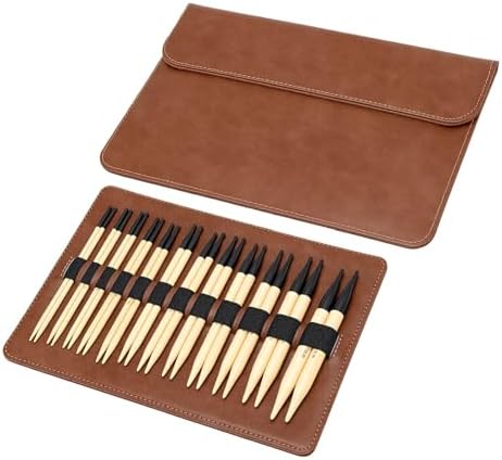 Pissente Interchangeable Circular Knitting Needle Set, 12 Sizes