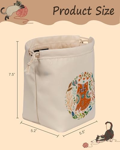 Remobia Hicol Tangle-Free Yarn Storage Bag Travel Crochet Bag for