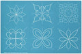 Full Line Stencil Score of Four, Continuous Quilt Template (30692)
