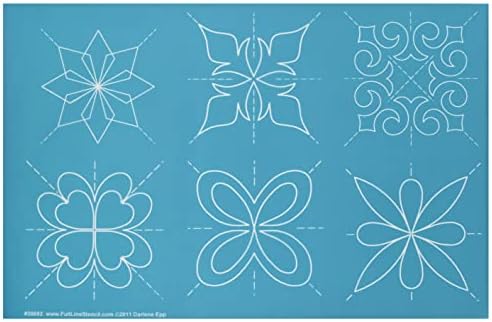 Full Line Stencil Score of Four, Continuous Quilt Template (30692)