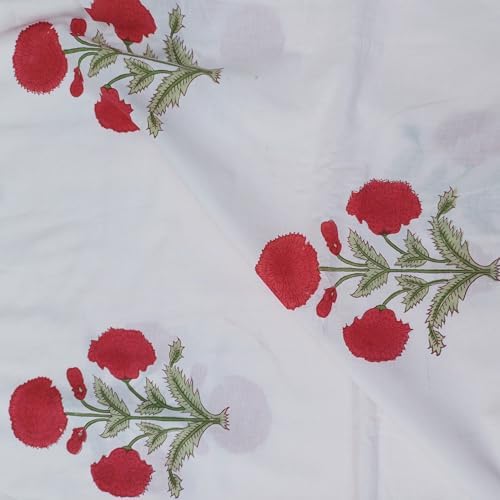 E-Tailor® 100% Cotton Hand Block Printed Fabric – Running Material for