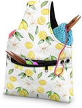 Snilety Lemon Yarn Bag, Knitting Crochet Bag, Portable Yarn Storage