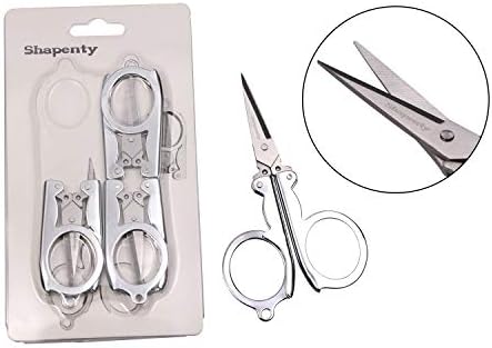 Shapenty Stainless Steel Folding Portable Travel Scissors Foldable