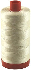 Aurifil Thread 2123 Butter (Cream) Cotton Mako 50wt Large Spool 1300m