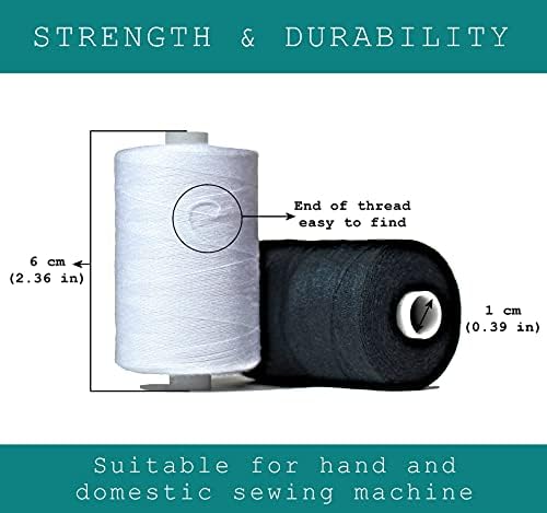 Bundle 30 Polyester Sewing Threads for Hand Stitching, Quilting &