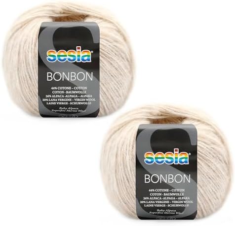 2 Skeins, Baby Alpaca, Superfine Merino Wool, Cotton, 458 Yds/3.5 oz.