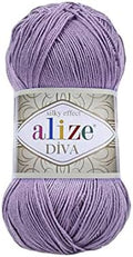 Alize Diva Silk Effect 100% Microfiber Acrylic Yarn 1 Ball skeins