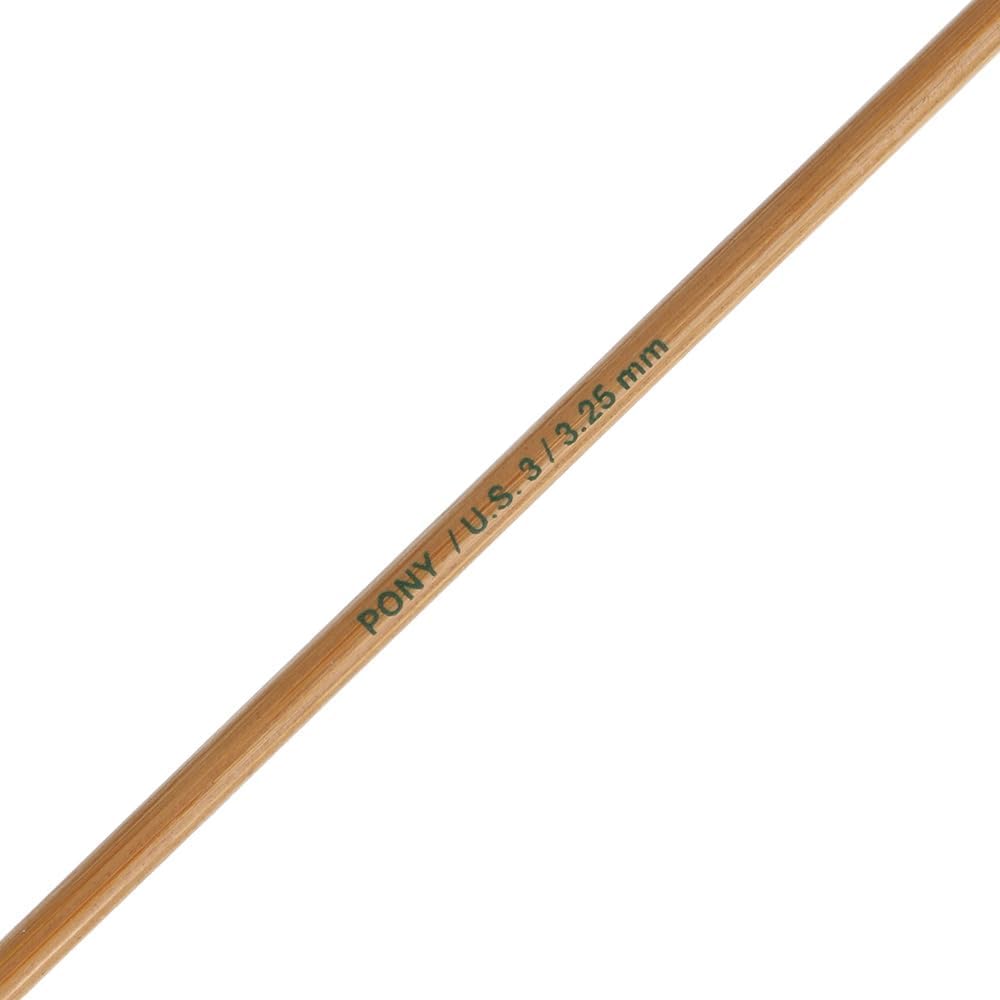 Pony Bamboo Double Pointed Needles 15cm 3.25mm - 1pc