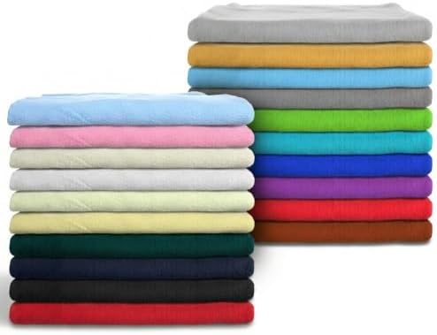 20 Pcs Polar Fleece Fabric 20"x20", Solid Color Anti Pill Plush Fabric