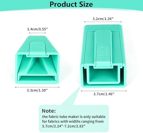 TOOVREN 1PCS Upgraded Bias Tape Makers Fabric Tube Maker for Fabric