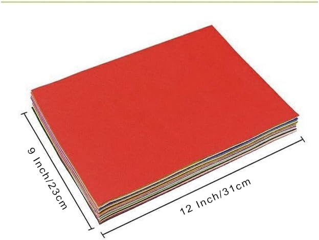 YYCRAFT Stiff Felt Sheets Thick Felt 9 Inch X 12 Inch - 23 Pcs Pack