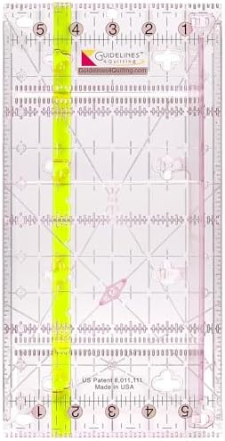 Guidelines Ruler - 6" x12", Non-Slip, Connectable, Self-Aligning
