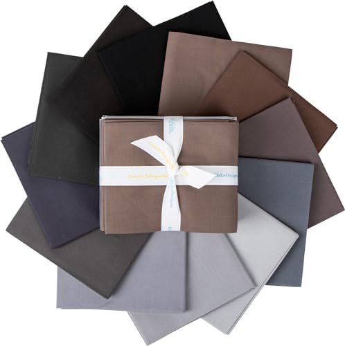 Confetti Cottons Gray 12 Fat Quarters Riley Blake Designs FQ-GRA120-12