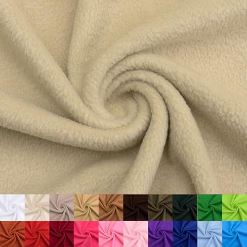 Pico Textiles 1 Yard Bolt Taupe Solid Fleece Fabric