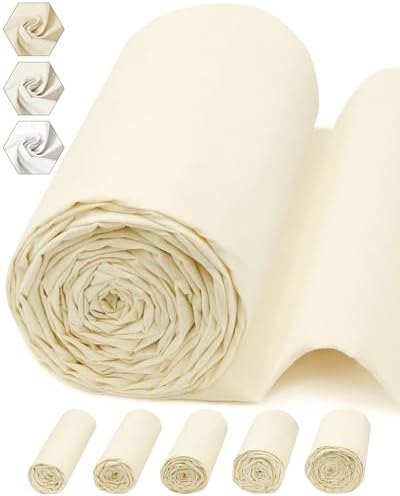 FIVEIZERO 100% Cotton Muslin Fabric by The Yard,63Inch X10 Yards