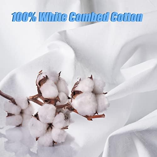 5 Yard White Cotton Fabric,Natural Cotton Poplin Fabric by The Yard