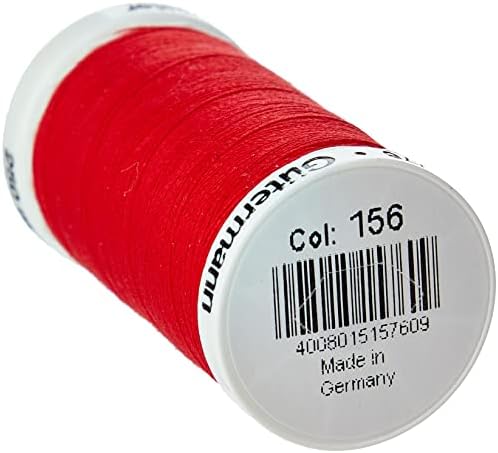 Gutermann Sew All Polyester Thread, 250 Mtr, Crimson Red (0156), 5.5 x