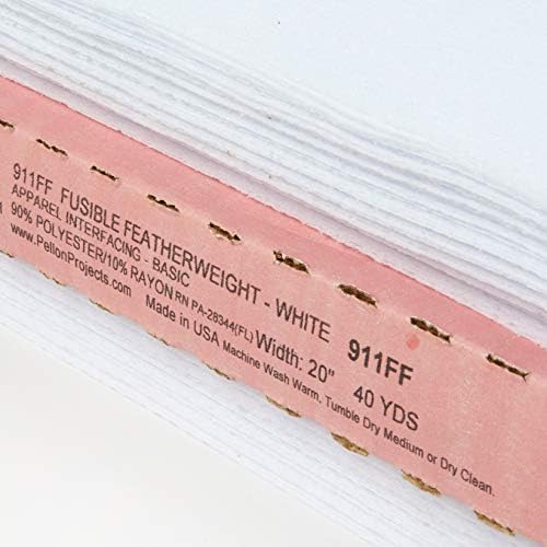 Pellon 911FF Fusible Featherweight Interfacing 20in x 40 Yard Bolt.