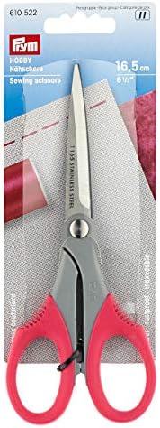 Prym Hobby Sewing Scissors 6 1/2 Inch 16.5 cm Stainless Steel Red
