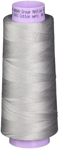 Mettler Silk-Finish Cotton Thread, 2000 yd/1829m, Ash
