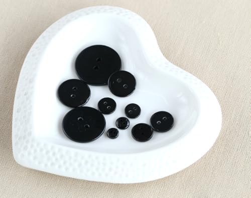 543pcs 2 Holes Resin Black Buttons 11 Sizes Assorted (6mm-25mm) 2