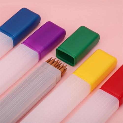 Plastic Needle Case Winter Knitting Needle Holder Tube 5pcs