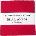 Moda Bella Solids Red 9900-16 Charm Pack, 42 5-inch Cotton Fabric