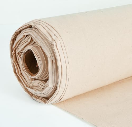 FT Calico Fabric 58" Wide 100% Cotton Natural Muslin (1 Yard)