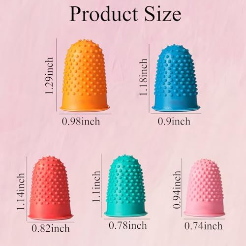30 PCS Rubber Thimble Finger Guards, Fingertip Protector, for Sewing