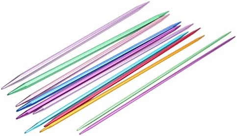 55pcs Aluminum Double Pointed Knitting Needles Set, Ergonomic Metal