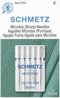SCHMETZ Microtex Sharp Sewing Machine Needles - Quilting &