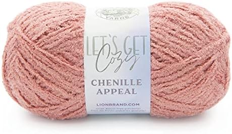 Lion Brand Yarn, Chenille Appeal Yarn for Knitting and Crocheting