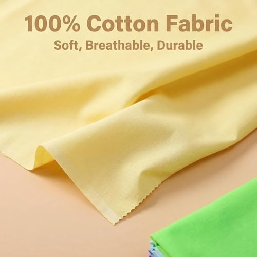 iNee Bright Solid Cotton Fat Quarters Bundle – 17 Pack