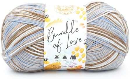Lion Brand Yarn, Bundle of Love Yarn, Weathered Wood, Multicolor