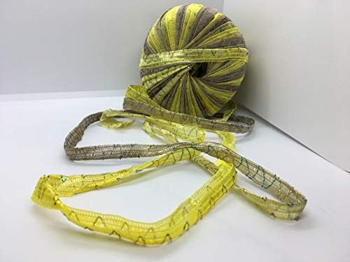 Berlini Ribbon Yarn Tinkerbella - 5/8" Wide Variegated with Glitter
