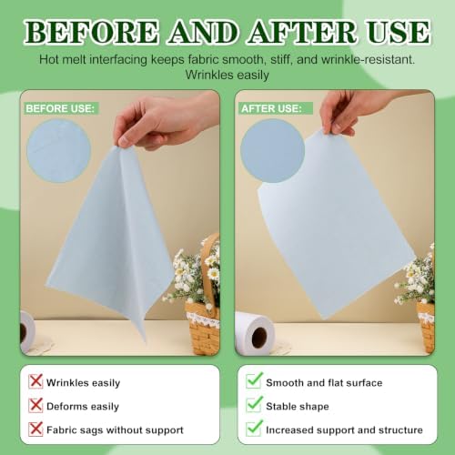 Lightweight Fusible Interfacing for Sewing Iron On Fusible Interfacing