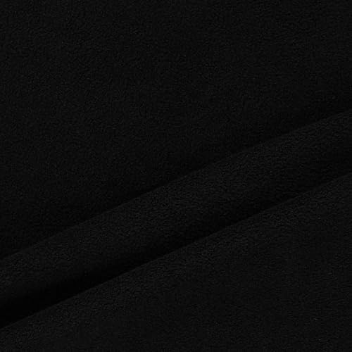 Mook Fabrics Solid Arctic Polar Fleece Black Cut by The Yard