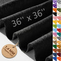 Black Soft Felt Sheet 36'' X 36'', 1.4mm Large Felt Fabric Sheet for