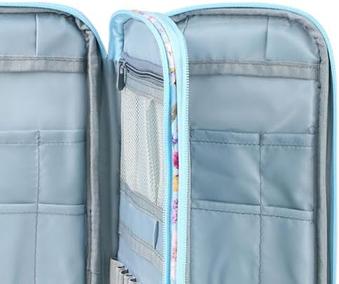 Simhoa Crochet Hook Case, Double Layer Knitting Pin Storage Organizer