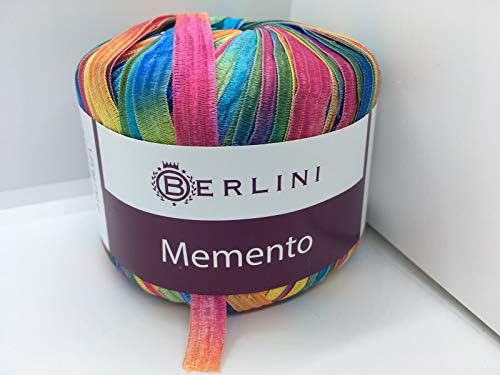 Berlini Memento Ribbon Yarn - 50 gram, 88 Yards, 3/8" Wide - #153 Bon
