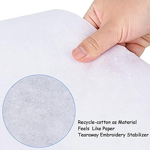 Simthread Tear Away Embroidery Stabilizer Backing - 1.8 Ounces Medium